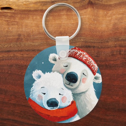 Polar Hugs Sleutelhanger (Achterkant)