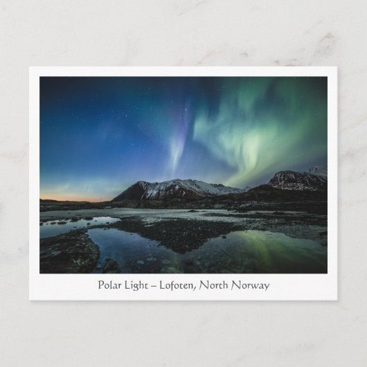 Polar Light Lofoten Briefkaart (Voorkant)