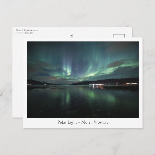 Polar Light Noorwegen Briefkaart (Voorkant / Achterkant)