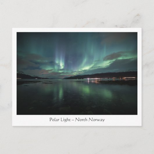 Polar Light Noorwegen Briefkaart (Voorkant)