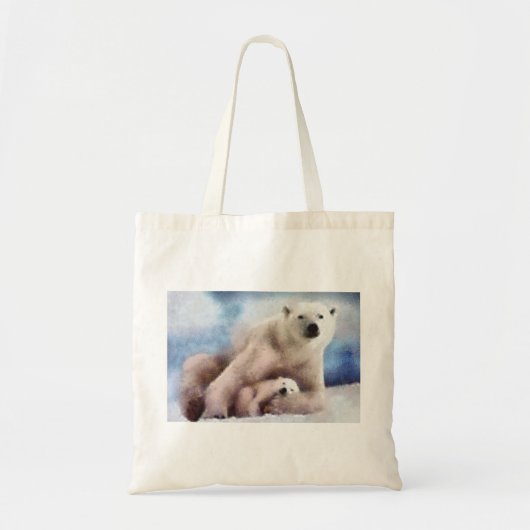 Polar Ma en Cub Tote Bag (Voorkant)