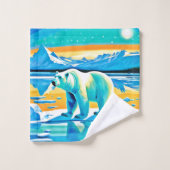 Polar Majesty: Arctisch landschap Bad Handdoek (Wasdoekje)