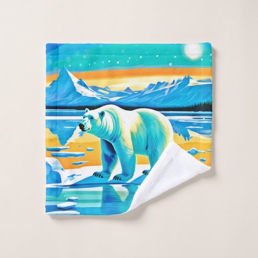 Polar Majesty: Arctisch landschap Bad Handdoek (Wasdoekje)