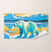 Polar Majesty: Arctisch landschap Bad Handdoek (Handdoek)