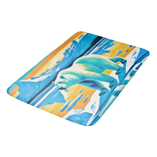 Polar Majesty: Arctisch landschap Badmat (Gekanteld)