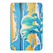 Polar Majesty: Arctisch landschap Badmat (Voorkant Verticaal)