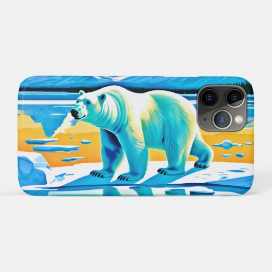 Polar Majesty: Arctisch landschap Case-Mate iPhone Case (Achterkant (horizontaal))
