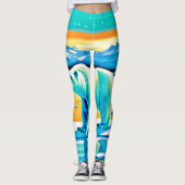 Polar Majesty: Arctisch landschap Leggings (Voorkant)