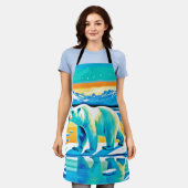 Polar Majesty: Arctisch landschap Schort (Gedragen)