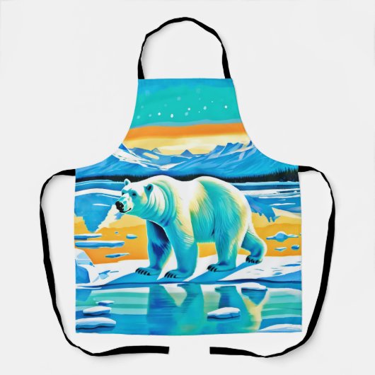 Polar Majesty: Arctisch landschap Schort (Voorkant)