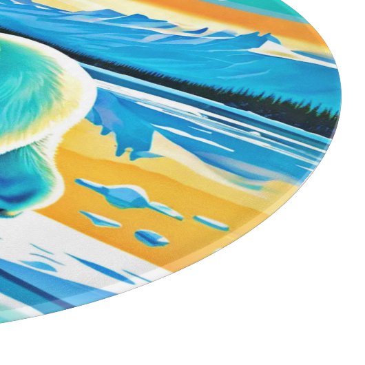 Polar Majesty: Arctisch landschap Snijplank (Hoek)