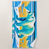 Polar Majesty: Arctisch landschap Strandlaken (Voorkant)