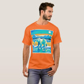 Polar Majesty: Arctisch landschap T-shirt (Voorkant volledig)