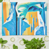 Polar Majesty: Arctisch landschap Theedoek (Gevouwen)