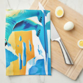 Polar Majesty: Arctisch landschap Theedoek (Quarter Fold)