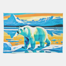 Polar Majesty: Arctisch landschap Theedoek