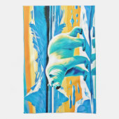 Polar Majesty: Arctisch landschap Theedoek (Verticaal)