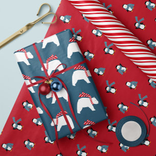 Polar Opposites - Kerst inpakpapier Trio 1 Vel