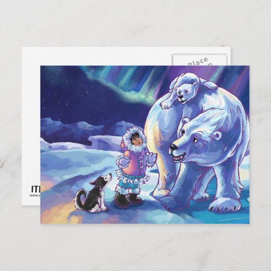 Polar Pals Briefkaart (Voorkant / Achterkant)