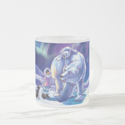 Polar Pals Matglas Koffiemok (Voorkant rechts)