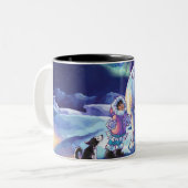 Polar Pals Tweekleurige Koffiemok (Voorkant links)