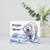 Polar Papa Beer Post Kaart (Staand voorkant)