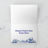 Polar Papa Beer Wenskaart Kaart (Binnen)