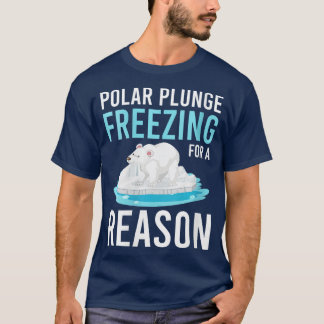 Polar Plunge bevriezing voor een reden VNeck T-shirt