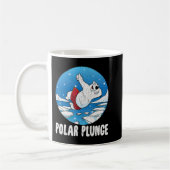 Polar Plunge Ice Jump Funny Polar Bear Winter   Koffiemok (Links)
