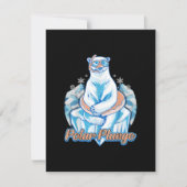 Polar Plunge Ice Jump Funny Polar Beer Winter Swim Kaart (Voorkant)