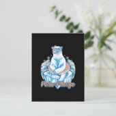 Polar Plunge Ice Jump Funny Polar Beer Winter Swim Kaart (Staand voorkant)