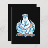 Polar Plunge Ice Jump Funny Polar Beer Winter Swim Kaart (Voorkant / Achterkant)