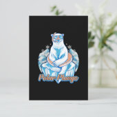 Polar Plunge Ice Jump Funny Polar Beer Winter Swim Kaart (Staand voorkant)