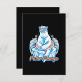 Polar Plunge Ice Jump Funny Polar Beer Winter Swim Kaart (Voorkant / Achterkant)