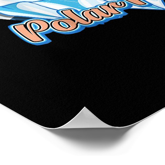 Polar Plunge Ice Jump Funny Polar Beer Winter Swim Poster (Hoek)