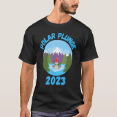Polar Plunge Ice Jump Funny Polar Beer Winter Swim T-shirt (Voorkant)