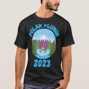Polar Plunge Ice Jump Funny Polar Beer Winter Swim T-shirt