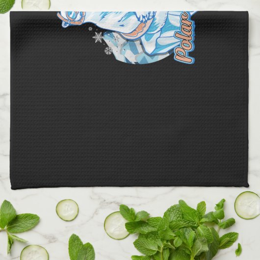 Polar Plunge Ice Jump Funny Polar Beer Winter Swim Theedoek (Gevouwen)