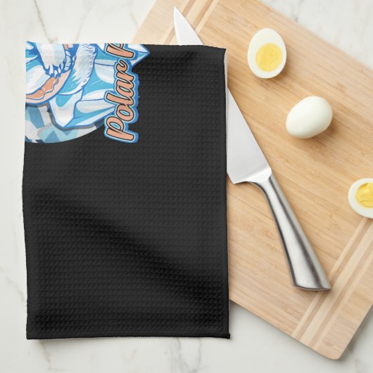 Polar Plunge Ice Jump Funny Polar Beer Winter Swim Theedoek (Quarter Fold)