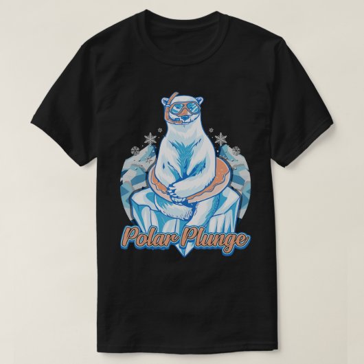 Polar Plunge Ice Jump Funny Polar Winter T-shirt (Design voorkant)