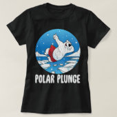 Polar Plunge Ice Jump Funny Polar Winter T-shirt (Design voorkant)