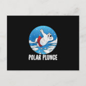 Polar Plunge Ice Jump Polar Beer Winter Swim Aankondigingskaart (Voorkant)