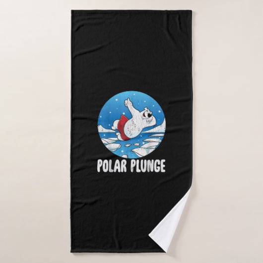 Polar Plunge Ice Jump Polar Beer Winter Swim Badhanddoek (Badhanddoek)