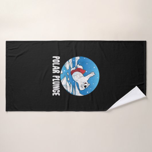 Polar Plunge Ice Jump Polar Beer Winter Swim Badhanddoek (Badhanddoek)