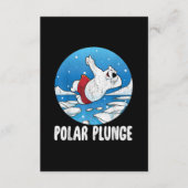 Polar Plunge Ice Jump Polar Beer Winter Swim Informatiekaartje (Voorkant)