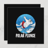 Polar Plunge Ice Jump Polar Beer Winter Swim Kaart (Voorkant / Achterkant)