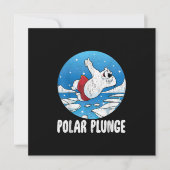 Polar Plunge Ice Jump Polar Beer Winter Swim Kaart (Voorkant)