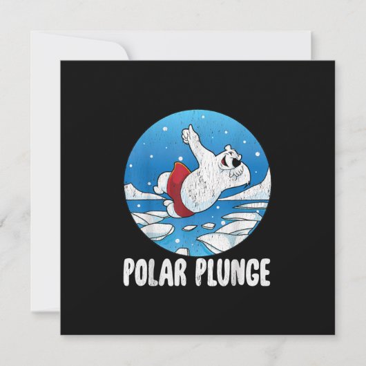Polar Plunge Ice Jump Polar Beer Winter Swim Kaart (Voorkant)