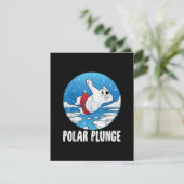 Polar Plunge Ice Jump Polar Beer Winter Swim Kaart (Staand voorkant)