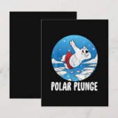 Polar Plunge Ice Jump Polar Beer Winter Swim Kaart (Voorkant / Achterkant)